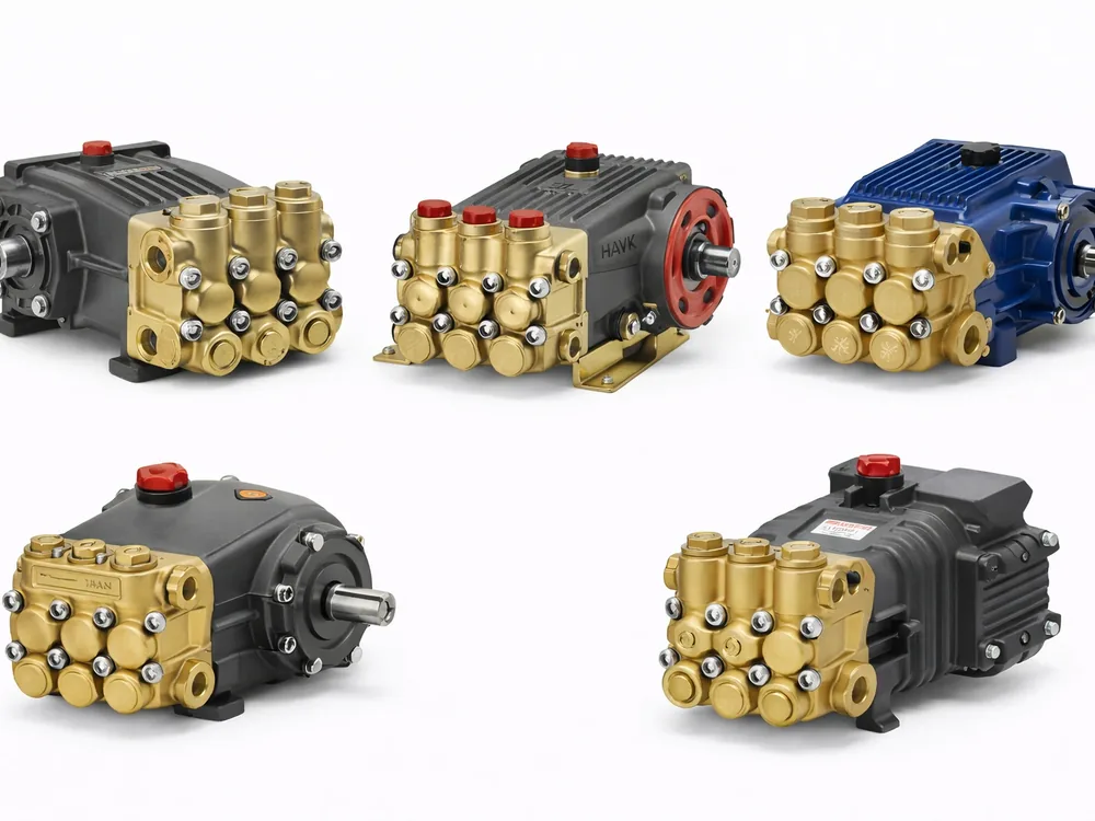 The range of pumps MST fits to custom pressure washers